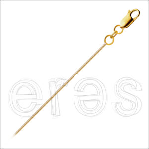 Chaînette serpent 38 cm (très court),  diamètre 0.9 mm, mat.