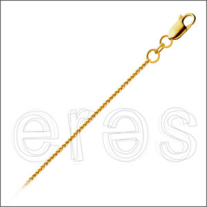 Chaînette queue de renard 38 cm (très court),  diamètre 1.0 mm.