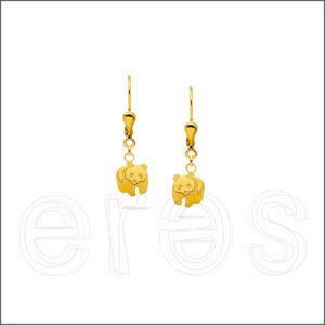 Boucles d'oreilles or jaune