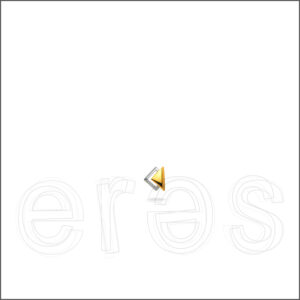 Boucle d'oreille or jaune et gris