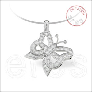 Pendentif or gris