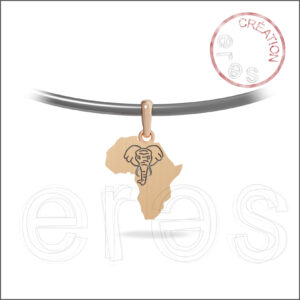 Pendentif or rouge