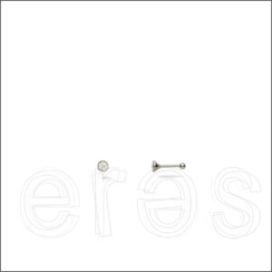 Piercing nez or gris